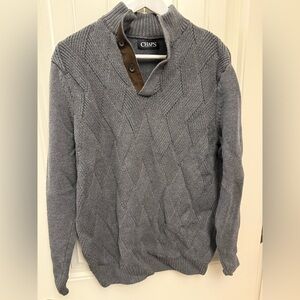 Chaps Men’s Gray Sweater Medium